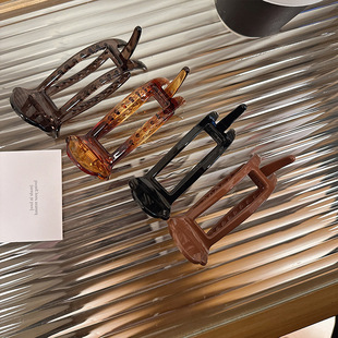 简单入手！简约丸子头抓夹头饰后脑勺高马尾扣发夹时尚气质鲨鱼夹