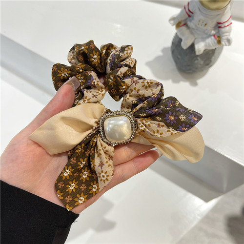大肠日系少女小碎花马尾皮筋头饰