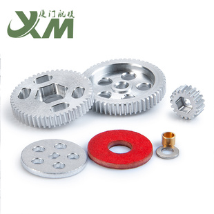 1/24 仿真模型车 Axial SCX24 C10金属波箱齿轮套51T/19T 0.3模