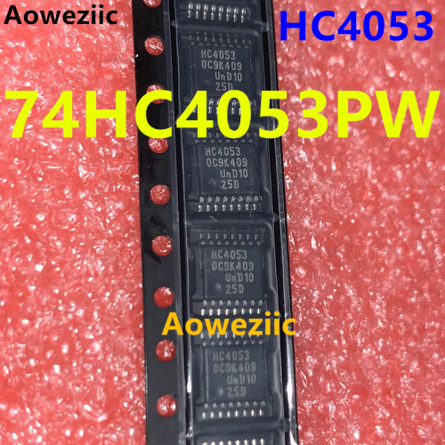 10个 74HC4053PW HC4053 TSSOP-16 贴片 三路2通道模拟多路复用器