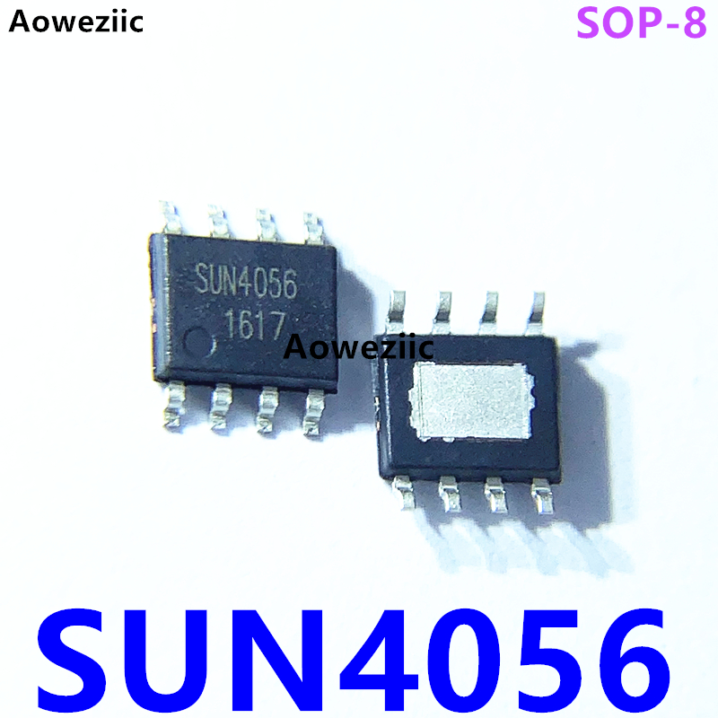 10个 SUN4056 SOP-8 贴片 4056 1A线性锂离子电池充电器芯片 全新