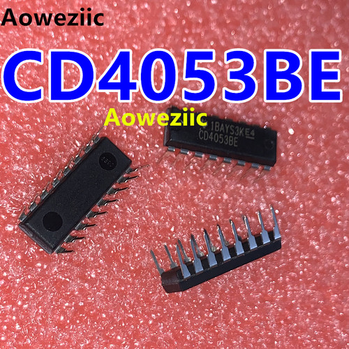 CD4053BE DIP-16 CMOS多路选择开关-三组二路模拟开关 进口原装