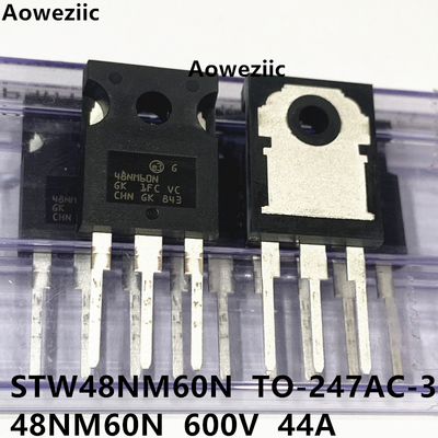 STW48NM60N TO-247AC-3 48NM60N N沟道 600V 44A 场效应管 进口