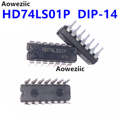HD74LS01P 直插 DIP-14 74LS01 四路2输入正与非门逻辑芯片 进口