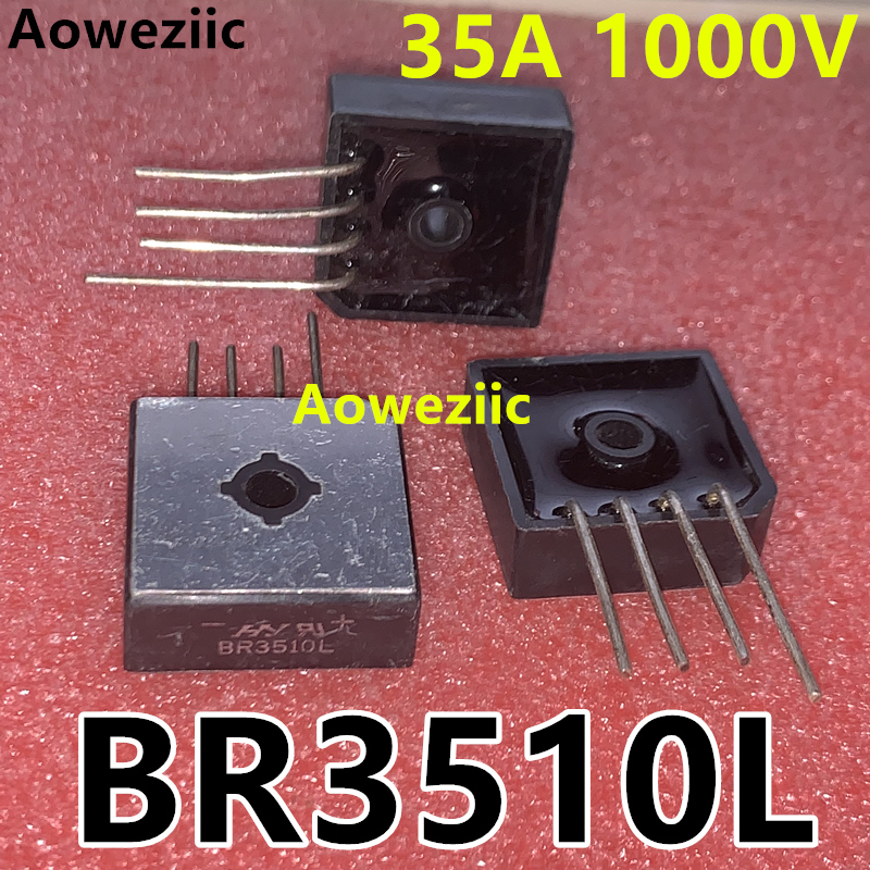 BR3510L 整流桥堆 35A1000V 方桥桥堆 单排脚 圆柱脚 原装正品