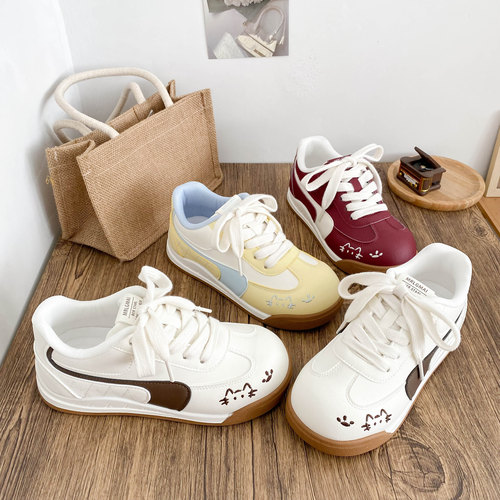 丑萌德训休闲小白鞋女鞋学生板鞋