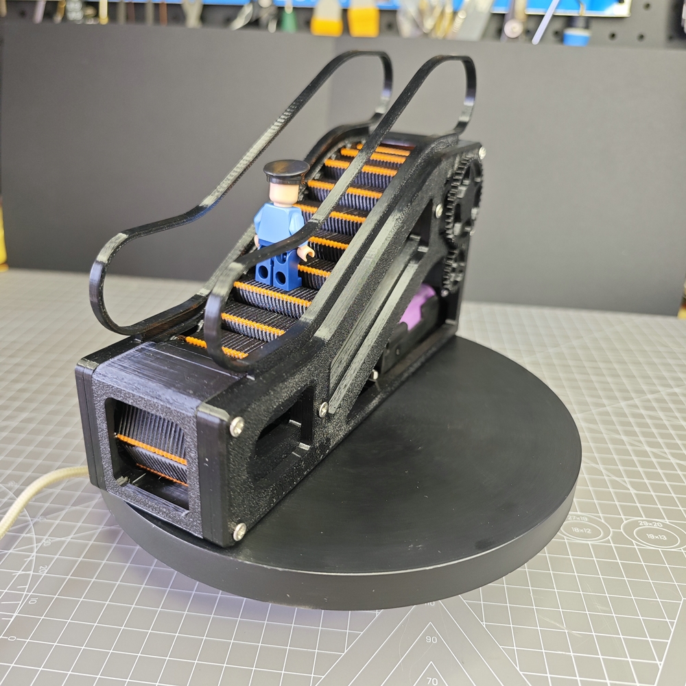 环保安全3D打印电动扶梯模型商场自动手扶梯电梯玩具diy儿童礼物