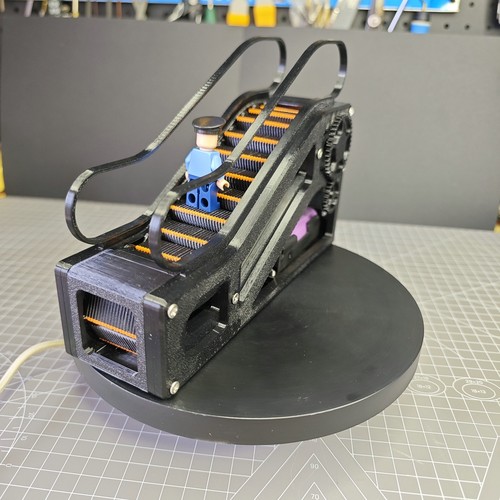 环保安全3D打印电动扶梯模型商场自动手扶梯电梯玩具diy儿童礼物