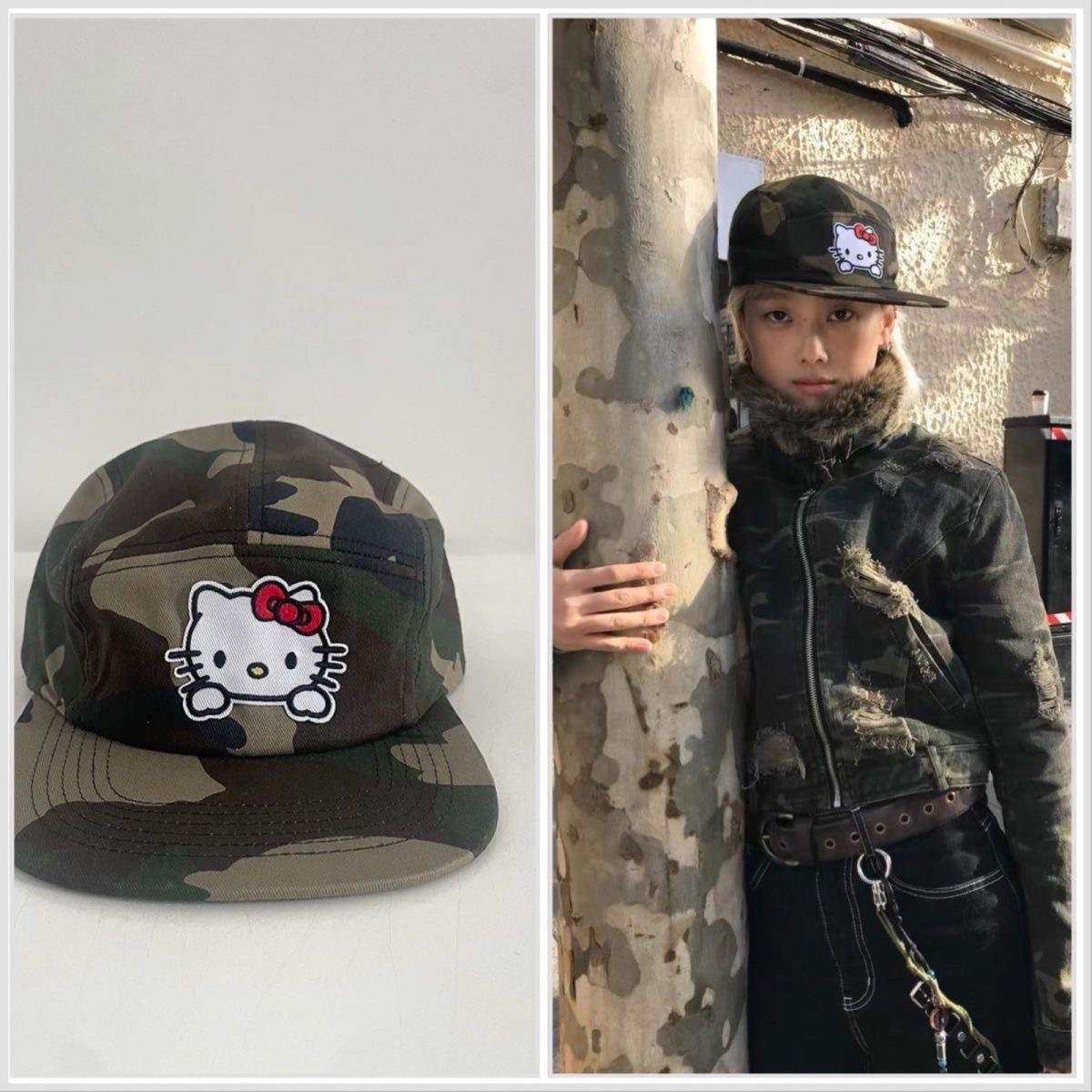 HelloKitty凯蒂猫棒球帽百搭甜美可爱潮流 平沿帽y2k辣妹可爱帽子