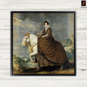 西班牙伊莎贝尔女王 Bourbon王室油画委拉士开兹 Queen Isabel