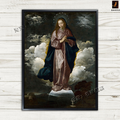 无原罪受孕 The Immaculate Conception 委拉斯开兹 祷告台装饰画