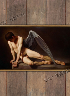 在赛姬的坟墓上哭泣的爱人 世界名画《Sulla Tomba Di Psiche》