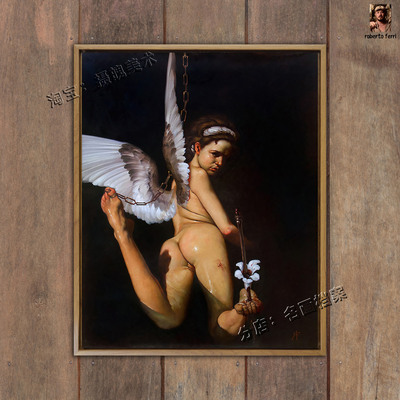 爱神安忒洛斯 Eros Anteros 希腊油画 相爱之神 挂画 回报ferri画