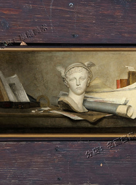 静物与艺术的特性 夏尔丹 Chardin 静物油画古典 Pushkin Museum