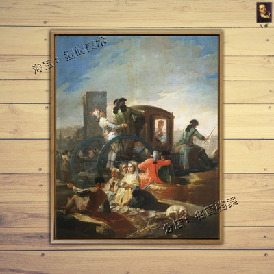 陶器市场 The Pottery Vendor 戈雅古典油画 浪漫主义油画 Goya