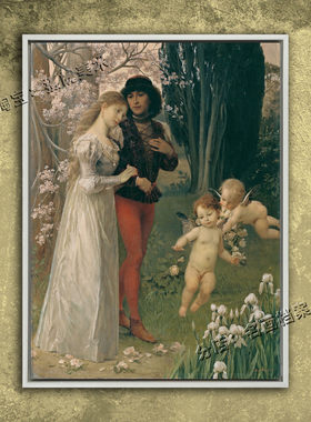 芙兰契斯卡和保罗 Francesca 克里姆特画 神曲衍生 但丁 壁画装饰