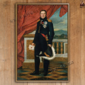 帅吉罗德将军 General Gerard 法国元 雅克路易大卫挂画戎装 油画