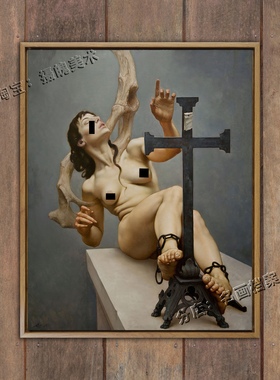 上帝之迹 个性小众装饰挂画费里ferri 世界名画《Tracce di dio》