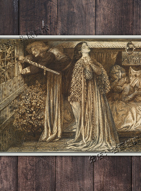 朗塞洛爵士在女王的会议厅 Sir Launcelot in Queen's Chamber 画