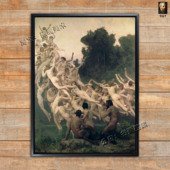 人体油画女 Oreads 艺术挂画希腊挂画人物裸布格罗 The 山之精灵