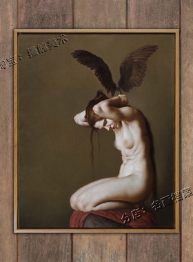 隐藏的火山 the hidden crater 艺术裸女画 ferri roberto 壁画