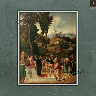 摩西接受火的考验 Moses Undergoing Trial by Fire 油画乔尔乔内