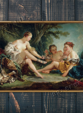 狩猎后的戴安娜 Diana after the Hunt 布歇画 Musee Cognacq-Jay