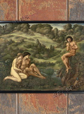牧羊神的花园 The garden of Pan 古希腊神话油画装饰挂画 古罗马