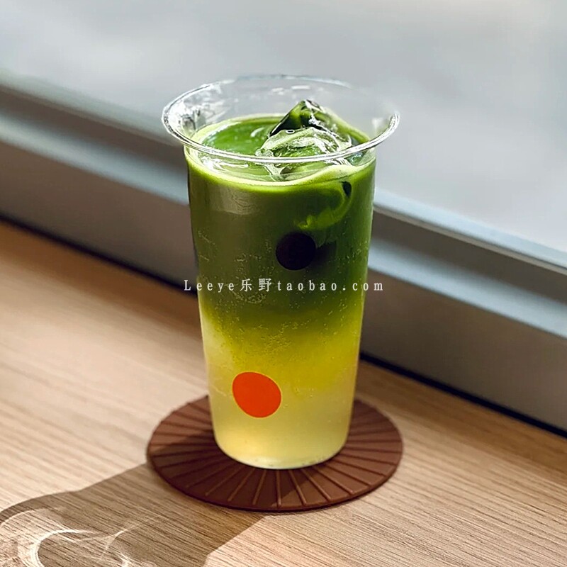 小众个性玻璃彩色波点饮品杯