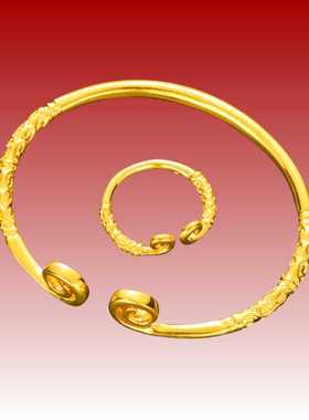 孙悟空开口可调节紧箍咒手镯沙金