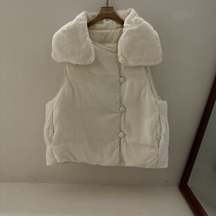 百搭羽绒马甲开衫 冬季 女士马甲韩系新款 羽绒马甲爆单款 新款