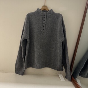 毛衣女款 letter冬季 休闲百搭半高领针织衫 新款 2025韩系设计款