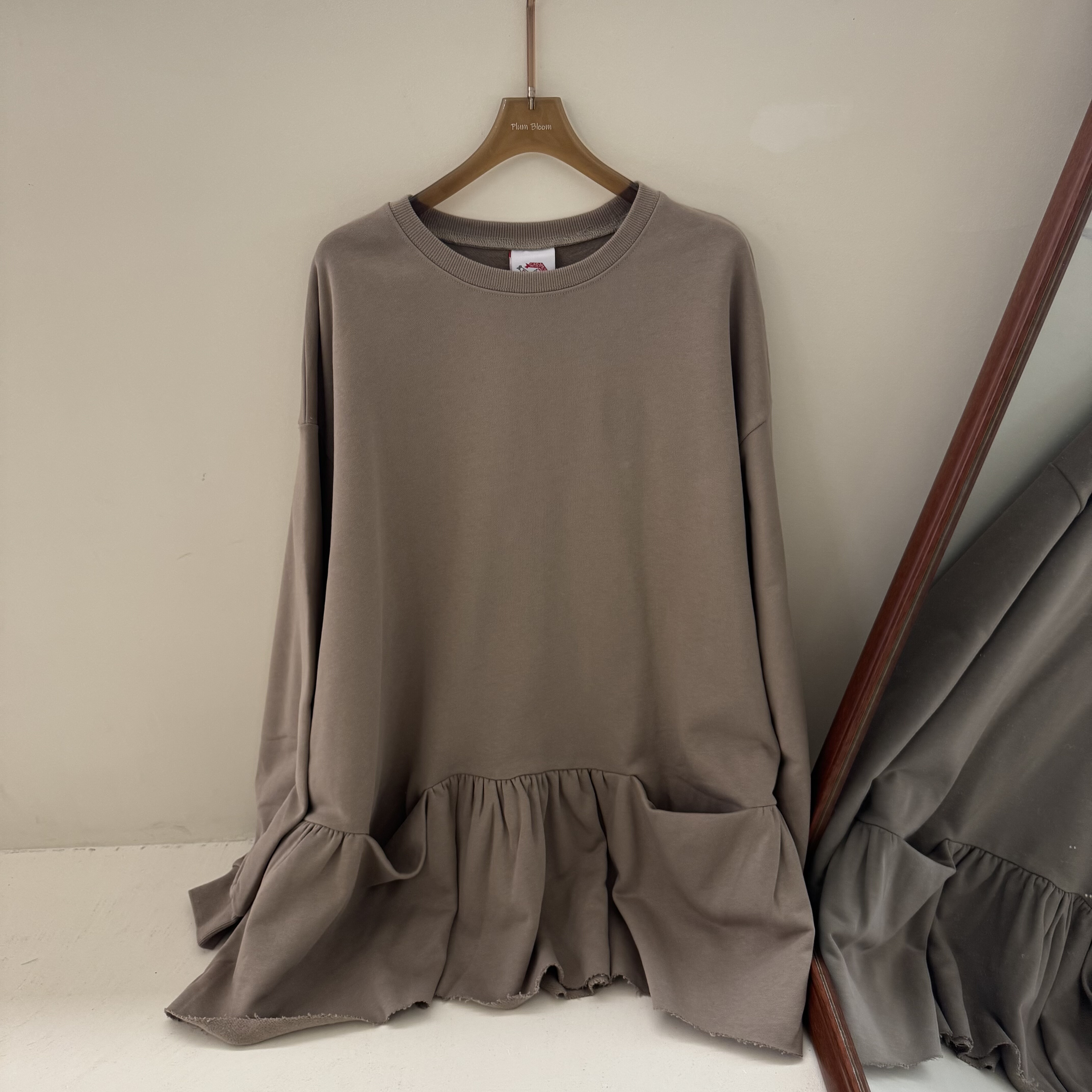 2025韩系设计款秋季新款韩版宽松休闲百搭圆领卫衣女款