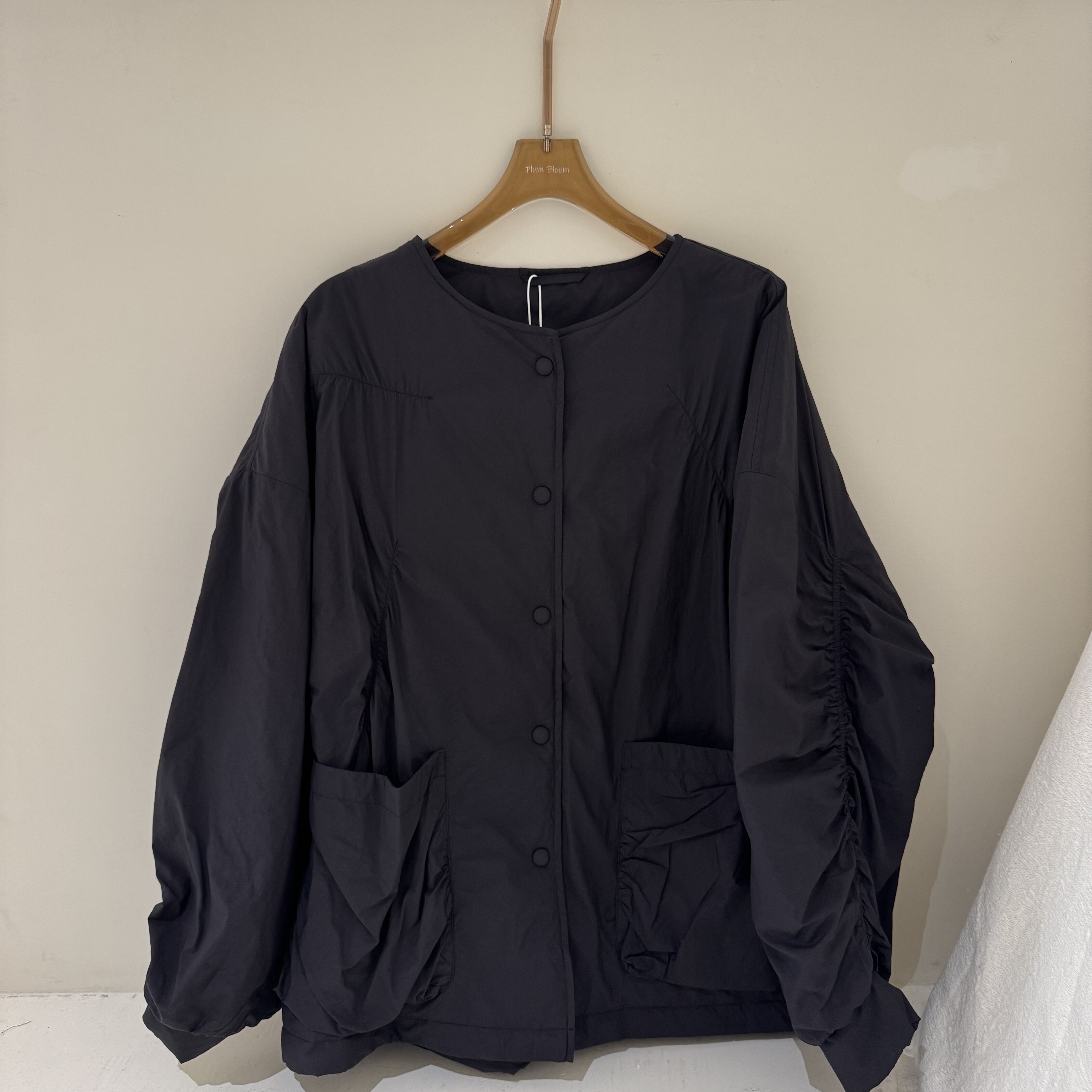 2025韩系设计款秋季新款韩版宽松休闲百搭圆领短外套女款