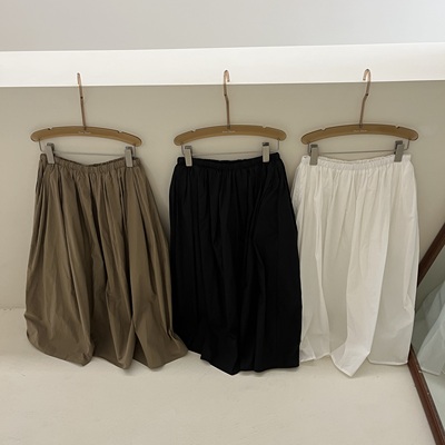 2025秋季新款设计感简约松紧腰半身裙女