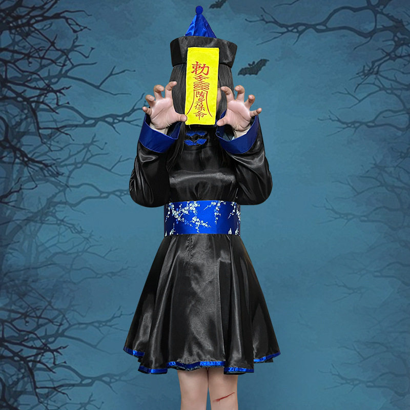 仙懿万圣节派对服装僵尸cosplay旗袍衣服夜店丧尸舞会性感连衣裙