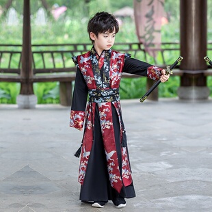 男童汉服2025秋冬新款原创儿童古装明制侠客公子古风帅气唐装批发