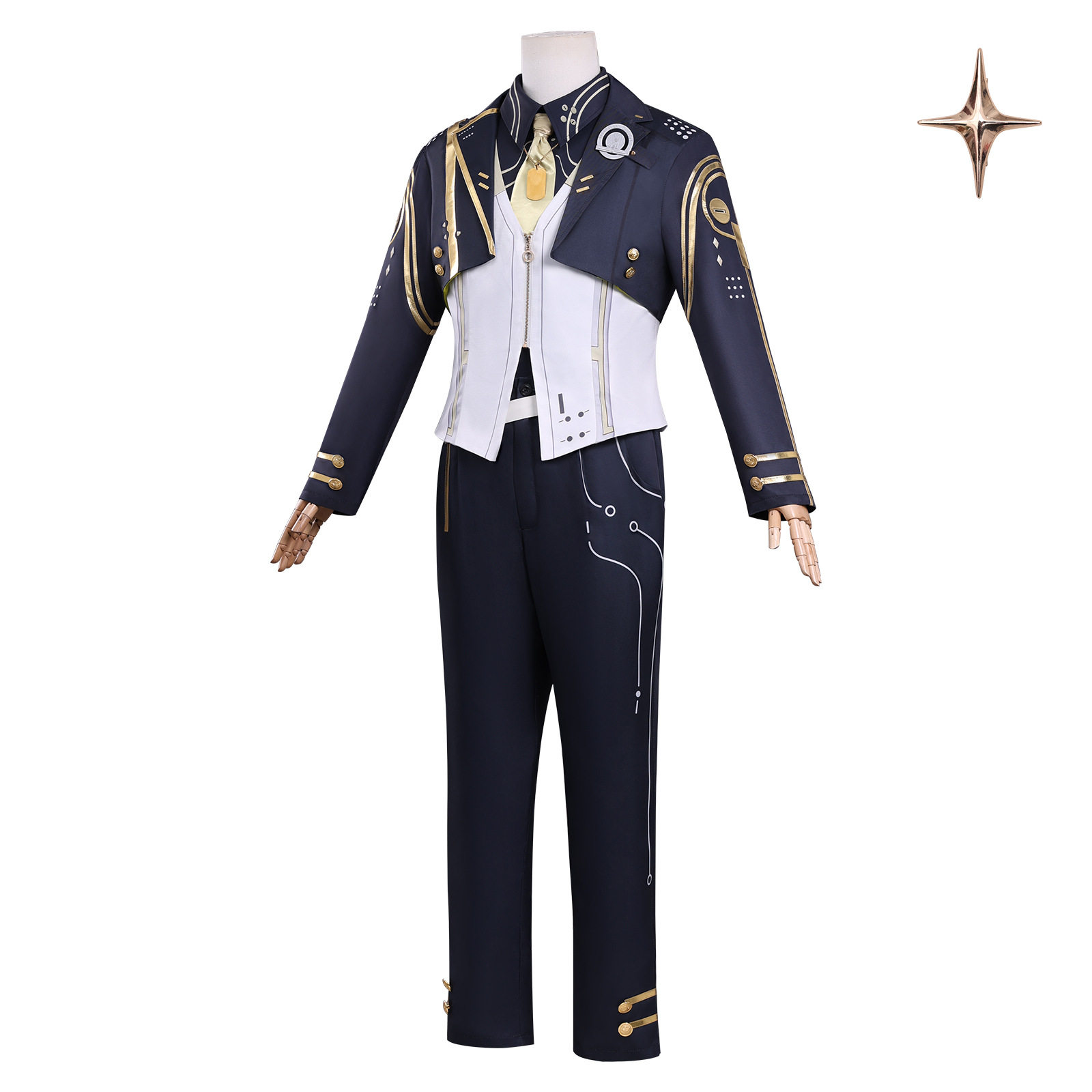 鸣潮cos服漂泊者男新皮肤星火永明制服校服cosplay二次元动漫服装