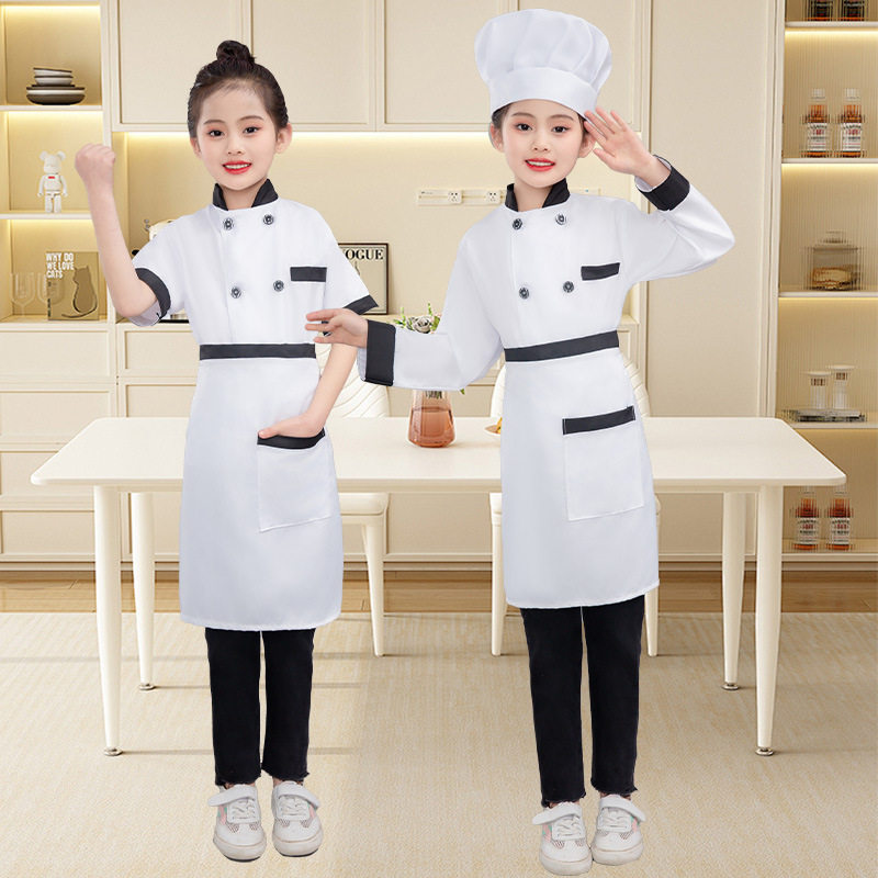 儿童厨师服幼儿演出服小孩游戏职业服装表演少儿小厨师扮演服