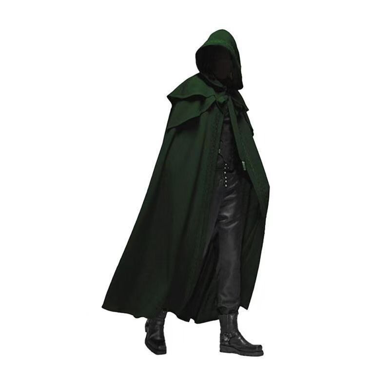 男女 Cloak Halloween cosplay 演出服装黑色万圣节穿搭披风斗篷