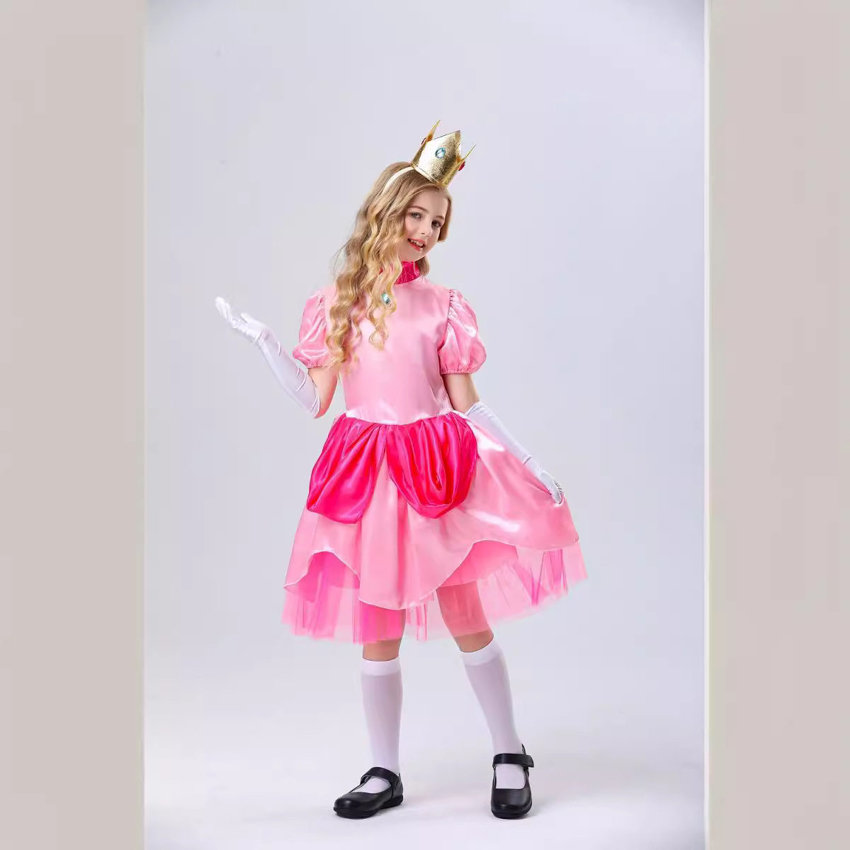 六一儿童节表演服cosplay碧琪公主 粉色公主儿童舞台派对演出服装
