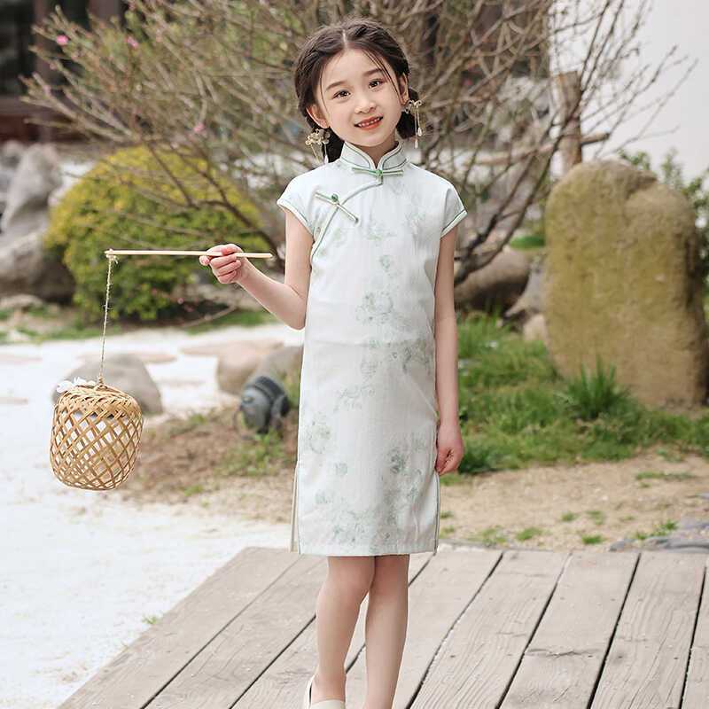 女童连衣裙旗袍2026新款改良中国风儿童夏季新中式高端汉服表演服