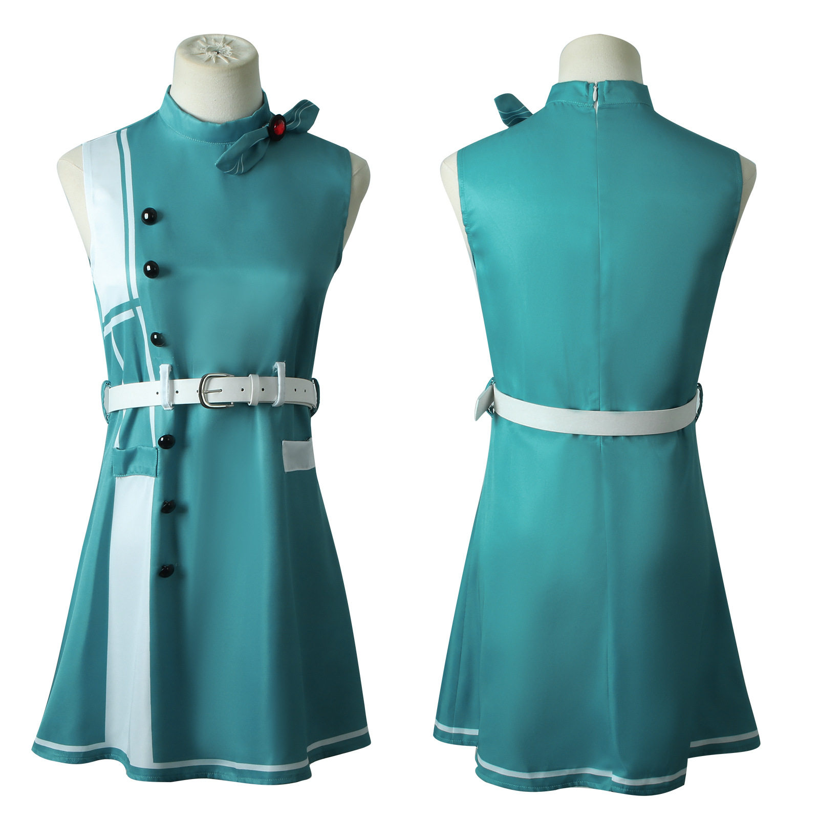 重返未来1999cos服洞悉2游戏日常服红绿款星锑cos服万圣节服装