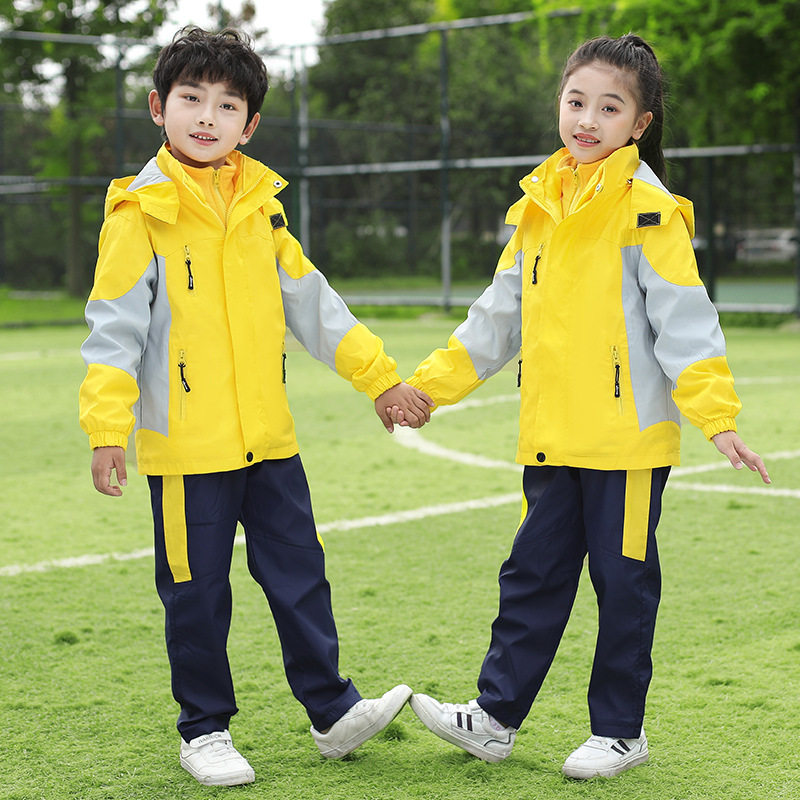 小学生校服春秋套装儿童班服幼儿园园服冬季保暖运动三件套加厚