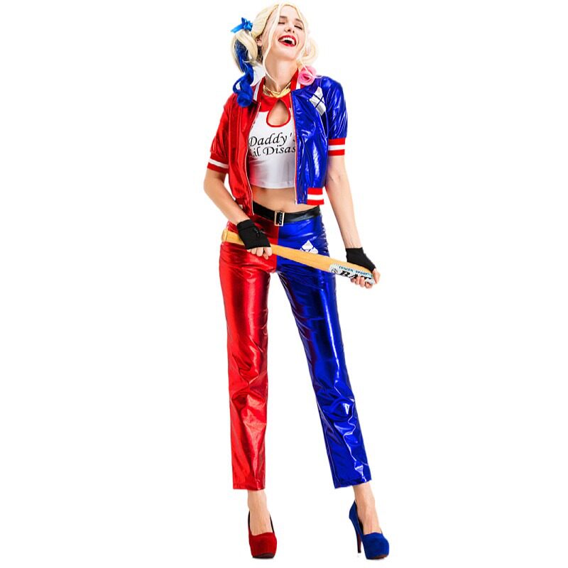 万圣节自杀小队小丑女服装 马戏团cosplay小丑角色扮演哈莉奎茵