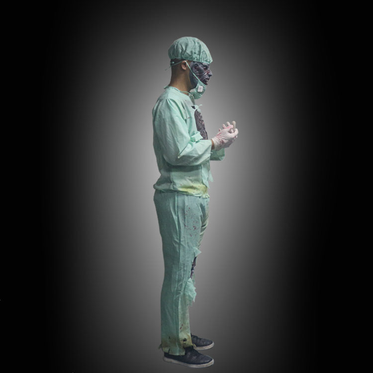 尸怪恐怖套装僵尸冷酷护士服装万圣节魔鬼服骷髅人偶化妆角色扮演