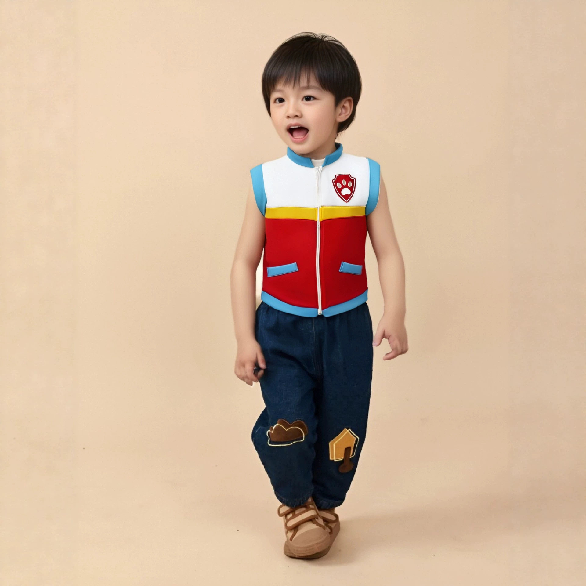万圣节COS服装儿童汪汪队衣服演出服欧美卡通舞台表演童装跨境