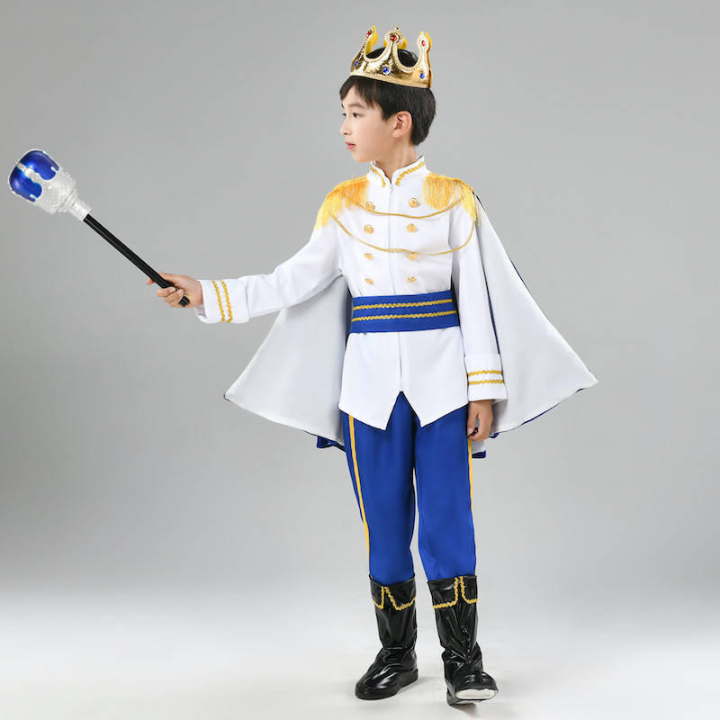 万圣节儿童国王王子服装童话故事男童国王表演出服cosplay装舞会