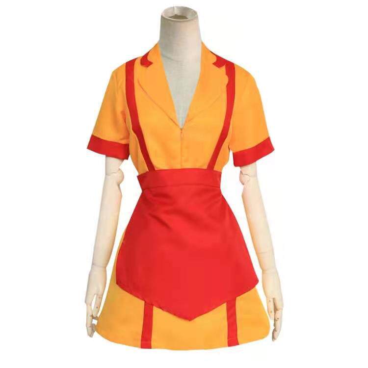 美剧同款破产姐妹万圣节cosplay服饰酒吧快餐女仆工作服演出服装