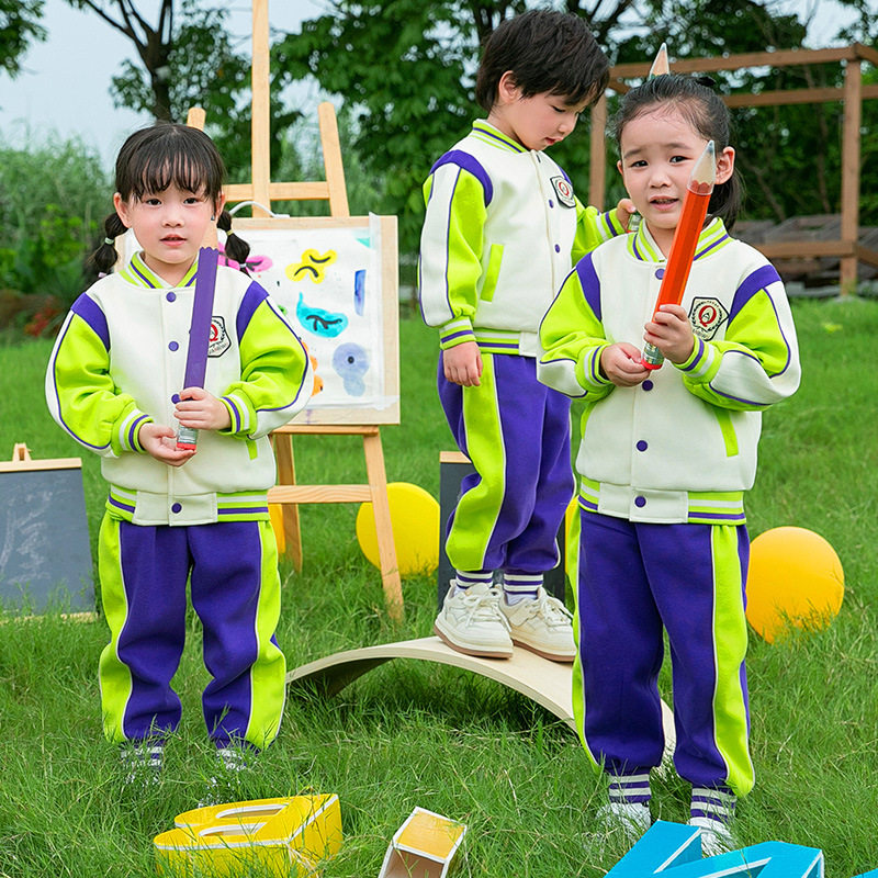 小学生校服套装春秋新款运动会英伦风儿童表演班服幼儿园园服
